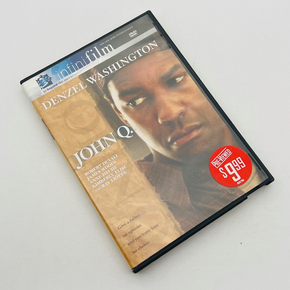 John Q DVD Denzel Washington Infinifilm Edition Robert Duvall Drama Movie